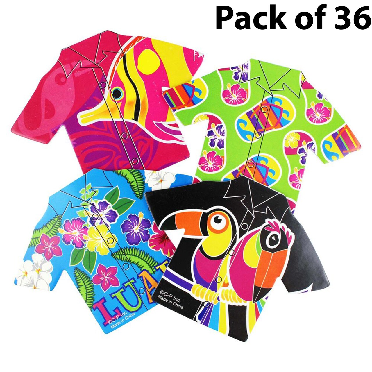 Tropical Shirt Memo Pads - 3 1/2 inches | Perfect for infusing your stationery with sunny vibes | RAHEEV®